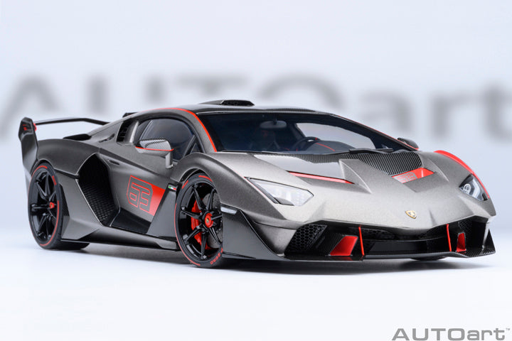 *PRE-ORDER* LAMBORGHINI SC18 ALSTON (GRIGIO DAYTONA / RED ACCENTS) - 1:18 SCALE MODEL