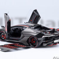 *PRE-ORDER* LAMBORGHINI SC18 ALSTON (GRIGIO DAYTONA / RED ACCENTS) - 1:18 SCALE MODEL