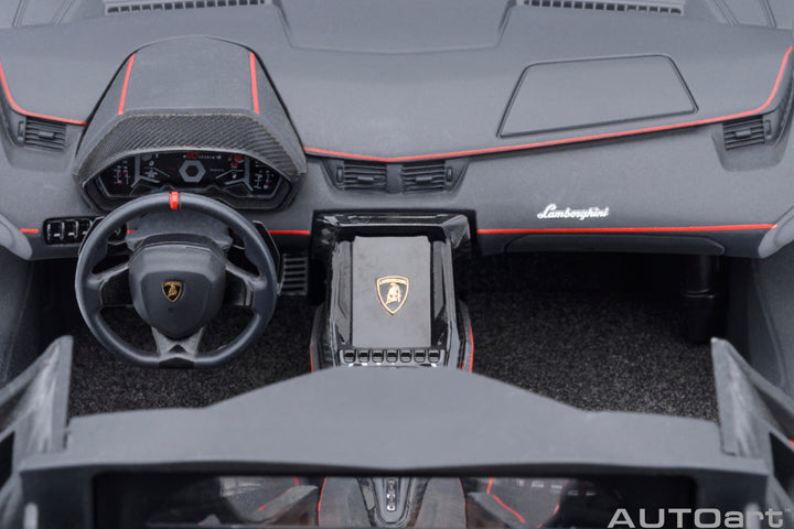 *PRE-ORDER* LAMBORGHINI SC18 ALSTON (GRIGIO DAYTONA / RED ACCENTS) - 1:18 SCALE MODEL