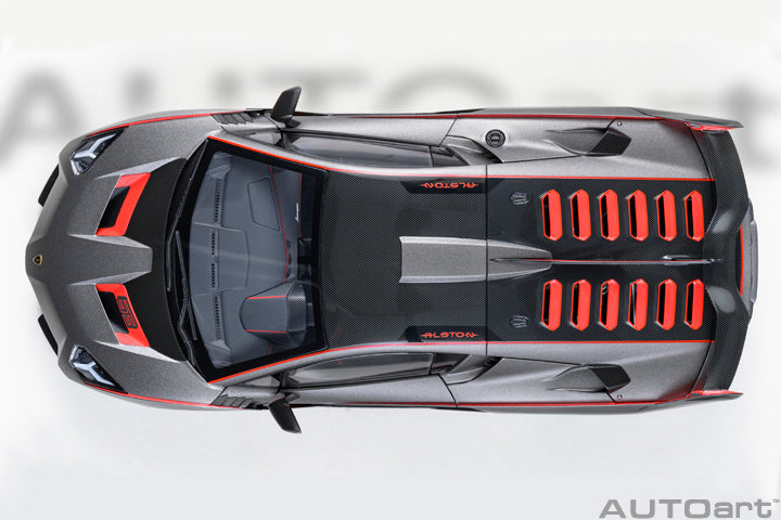 *PRE-ORDER* LAMBORGHINI SC18 ALSTON (GRIGIO DAYTONA / RED ACCENTS) - 1:18 SCALE MODEL