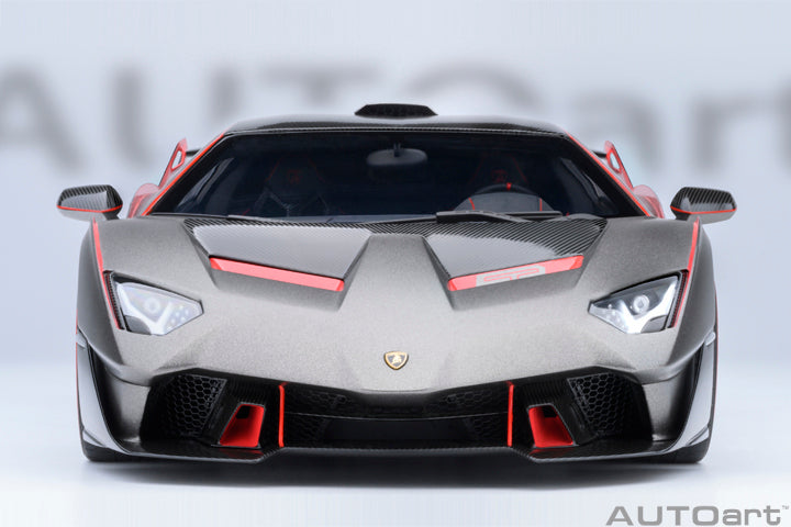 *PRE-ORDER* LAMBORGHINI SC18 ALSTON (GRIGIO DAYTONA / RED ACCENTS) - 1:18 SCALE MODEL