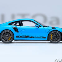 PORSCHE 911 (991.2) GT3 RS WEISSACH PACKAGE - RIVIERA BLUE - 1:18 SCALE MODEL - AUTOart