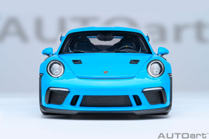 PORSCHE 911 (991.2) GT3 RS WEISSACH PACKAGE - RIVIERA BLUE - 1:18 SCALE MODEL - AUTOart