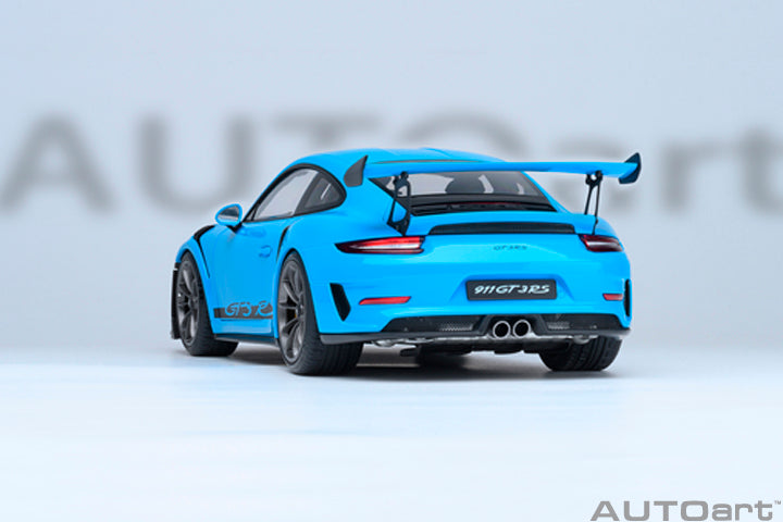 PORSCHE 911 (991.2) GT3 RS WEISSACH PACKAGE - RIVIERA BLUE - 1:18 SCALE MODEL - AUTOart