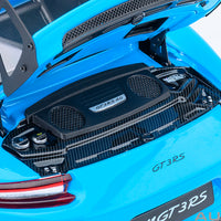 PORSCHE 911 (991.2) GT3 RS WEISSACH PACKAGE - RIVIERA BLUE - 1:18 SCALE MODEL - AUTOart