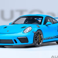 PORSCHE 911 (991.2) GT3 RS WEISSACH PACKAGE - RIVIERA BLUE - 1:18 SCALE MODEL - AUTOart