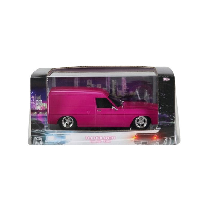 LIGHT UP HJ HOLDEN SANDMAN PANEL VAN CUSTOM BUBBLEGUM PINK - 1:24 SCALE