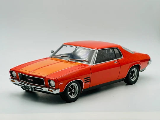 HOLDEN HQ MONARO GTS COUPE - TANGERINE WITH LONE O'RANGER STRIPES - 1:18 SCALE DIECAST MODEL - BIANTE/AUTOart