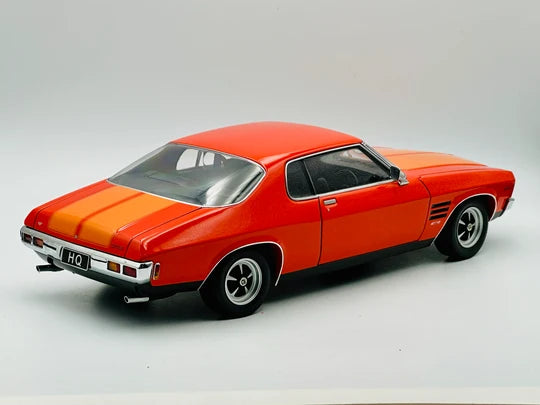 HOLDEN HQ MONARO GTS COUPE - TANGERINE WITH LONE O'RANGER STRIPES - 1:18 SCALE DIECAST MODEL - BIANTE/AUTOart