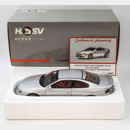 HSV HOLDEN GTO COUPE - QUICK SILVER - 1:18 SCALE DIECAST MODEL - BIANTE/AUTOart