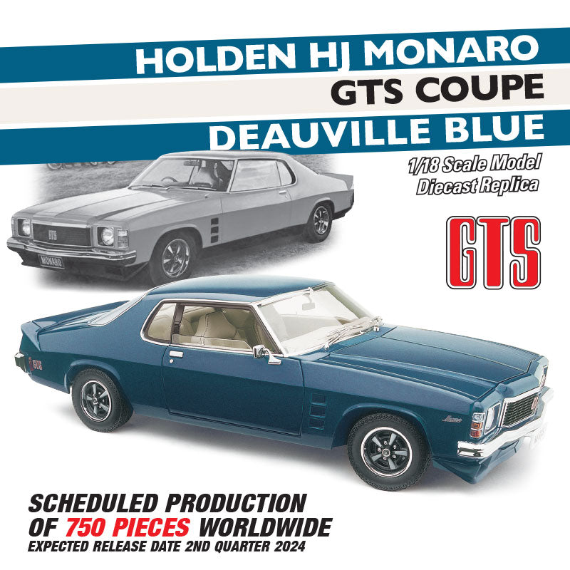 *PRE-ORDER* Holden HJ Monaro GTS Coupe Deauville Blue - 1:18 Diecast Model