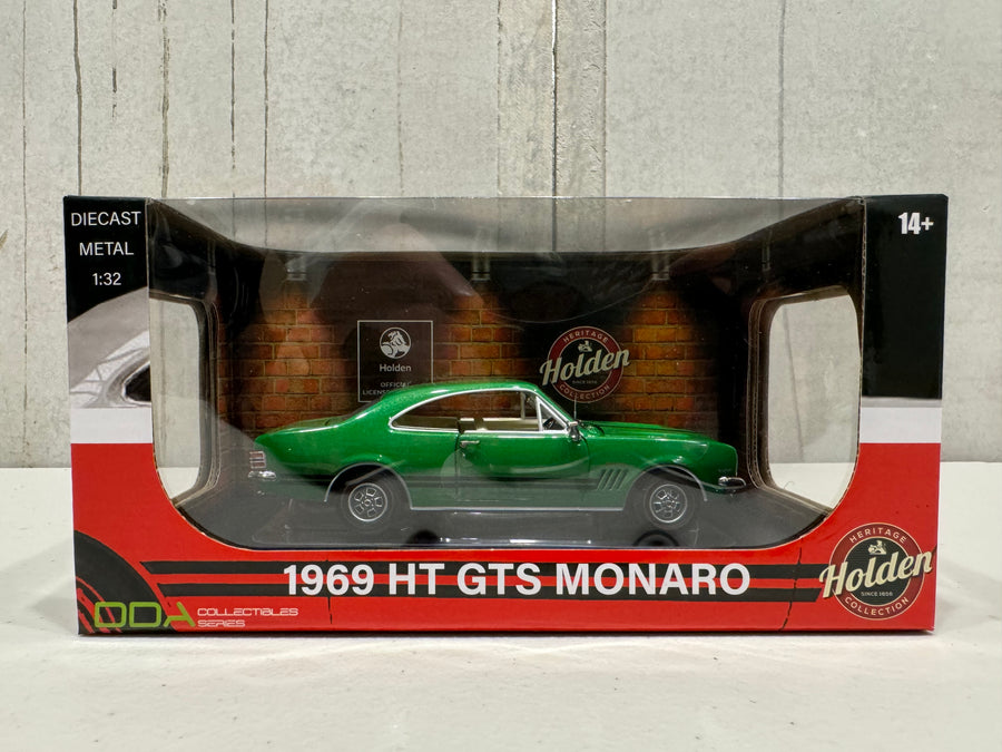 HOLDEN HT GTS 350 MONARO - GREEN - 1:32 SCALE DIECAST MODEL