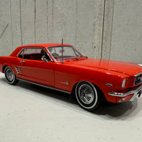 1966 Pony Mustang Signal Flare Red 1:18 Scale Diecast Model