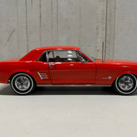 1966 Pony Mustang Signal Flare Red 1:18 Scale Diecast Model