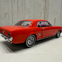 1966 Pony Mustang Signal Flare Red 1:18 Scale Diecast Model