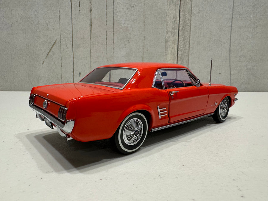 1966 Pony Mustang Signal Flare Red 1:18 Scale Diecast Model