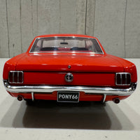 1966 Pony Mustang Signal Flare Red 1:18 Scale Diecast Model