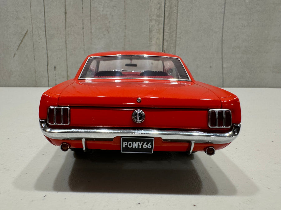 1966 Pony Mustang Signal Flare Red 1:18 Scale Diecast Model