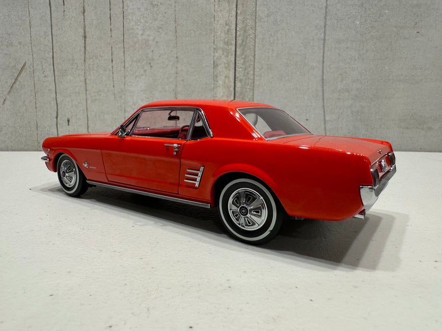 1966 Pony Mustang Signal Flare Red 1:18 Scale Diecast Model