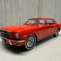 1966 Pony Mustang Signal Flare Red 1:18 Scale Diecast Model