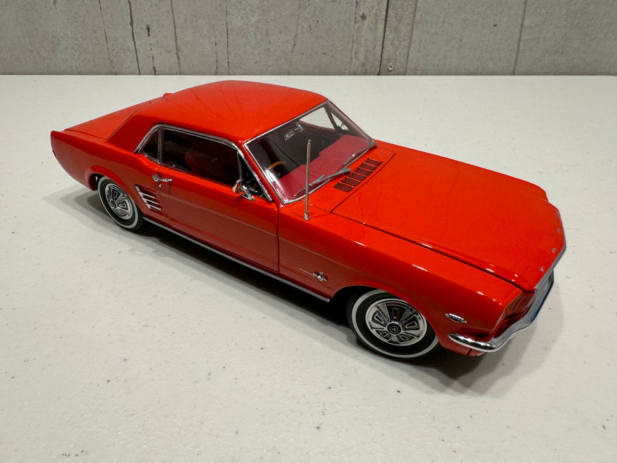 1966 Pony Mustang Signal Flare Red 1:18 Scale Diecast Model