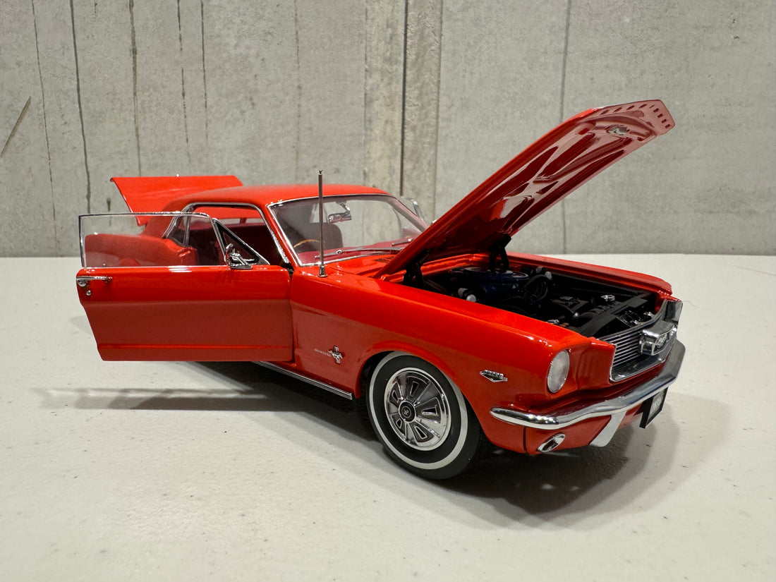 1966 Pony Mustang Signal Flare Red 1:18 Scale Diecast Model