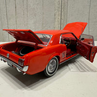 1966 Pony Mustang Signal Flare Red 1:18 Scale Diecast Model