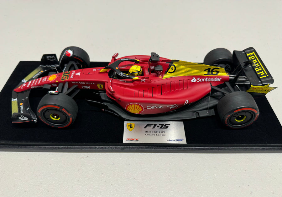 Ferrari F1-75 No.16 Italian GP 2022 - Charles Leclerc - 1:18 Scale Resin Model Car