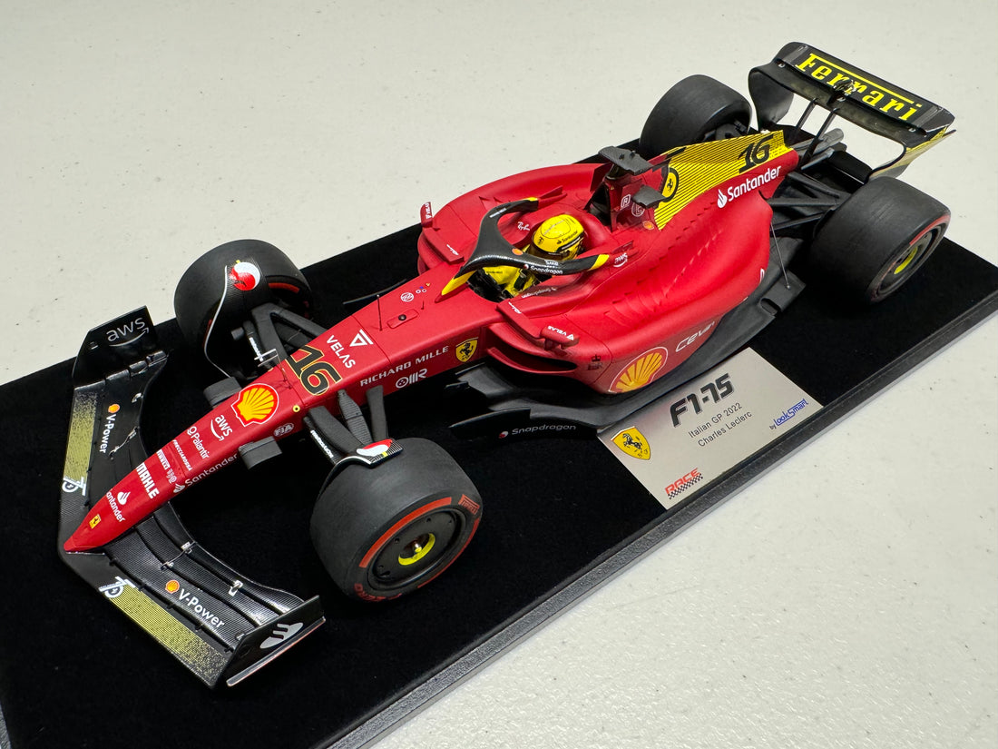 Ferrari F1-75 No.16 Italian GP 2022 - Charles Leclerc - 1:18 Scale Resin Model Car