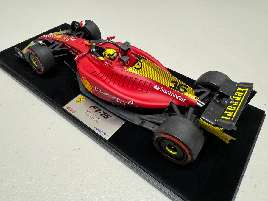 Ferrari F1-75 No.16 Italian GP 2022 - Charles Leclerc - 1:18 Scale Resin Model Car