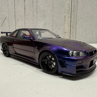 NISSAN SKYLINE GT-R (R34) Z-TUNE - MIDNIGHT PURPLE III - 1:18 SCALE MODEL - AUTOART