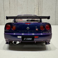 NISSAN SKYLINE GT-R (R34) Z-TUNE - MIDNIGHT PURPLE III - 1:18 SCALE MODEL - AUTOART