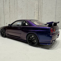 NISSAN SKYLINE GT-R (R34) Z-TUNE - MIDNIGHT PURPLE III - 1:18 SCALE MODEL - AUTOART