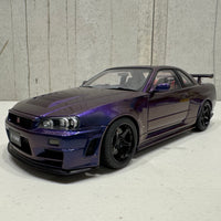 NISSAN SKYLINE GT-R (R34) Z-TUNE - MIDNIGHT PURPLE III - 1:18 SCALE MODEL - AUTOART