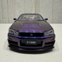 NISSAN SKYLINE GT-R (R34) Z-TUNE - MIDNIGHT PURPLE III - 1:18 SCALE MODEL - AUTOART