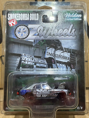 OZ WHEELS - SMOKEBOMBA BUILD - RAW CHASE - 1:64 SCALE DIECAST MODEL