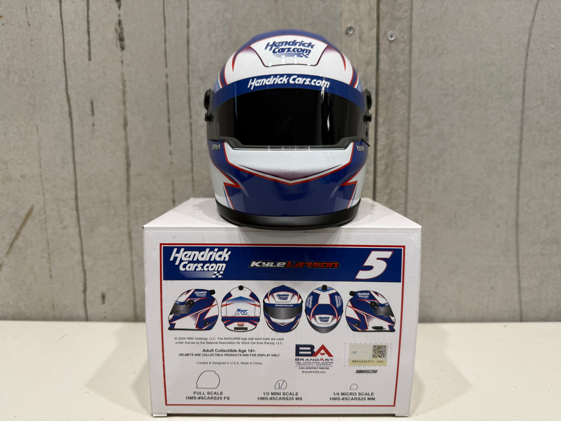 Kyle Larson 2025 Hendrickcars.com Mini Replica Helmet 1:2 Scale