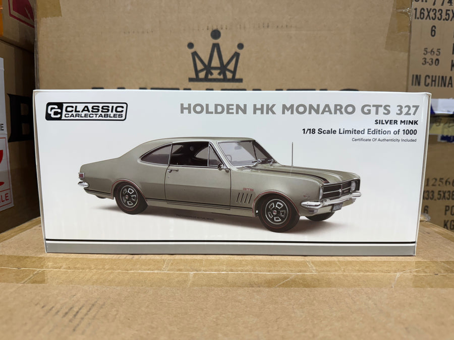 Holden HK Monaro GTS 327 Silver Mink - 1:18 Scale Diecast Model