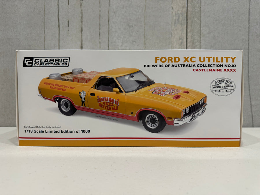 FORD XC UTILITY CASTLEMAINE XXXX - 1:18 SCALE DIECAST MODEL