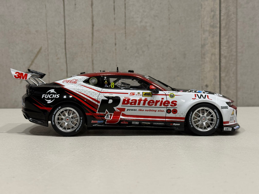 Andre Heimgartner - Brad Jones Racing R&J Batteries #8 Chevrolet Camaro ZL1 - 2024 Taupo Super400 Race 7 Winner - 1:18 Scale Diecast Model - AUTHENTIC COLLECTABLES