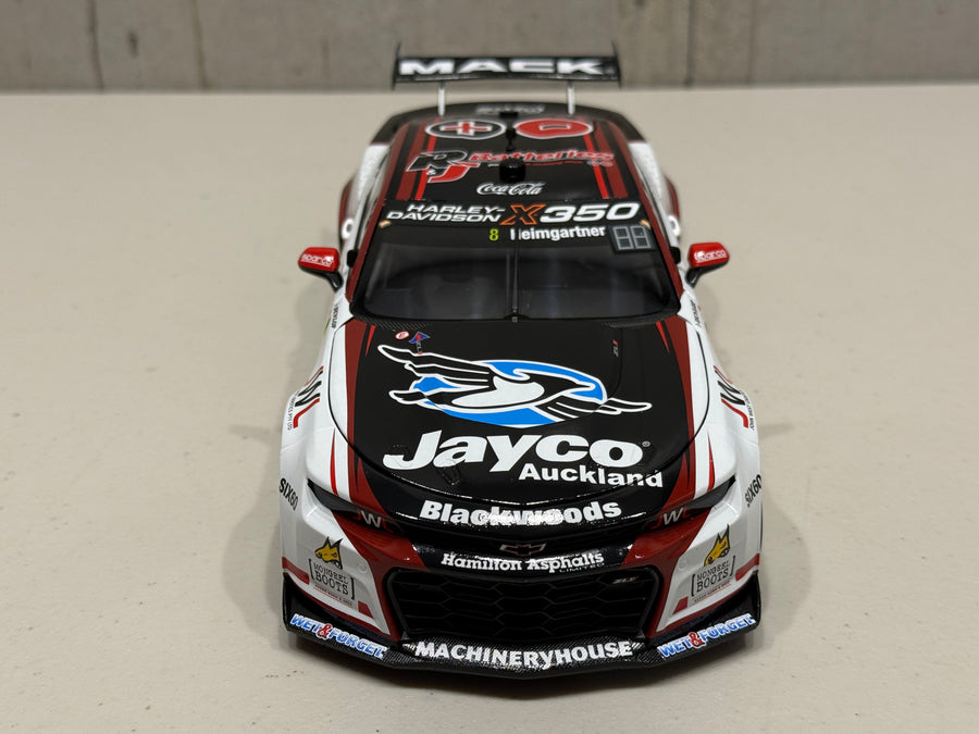 Andre Heimgartner - Brad Jones Racing R&J Batteries #8 Chevrolet Camaro ZL1 - 2024 Taupo Super400 Race 7 Winner - 1:18 Scale Diecast Model - AUTHENTIC COLLECTABLES