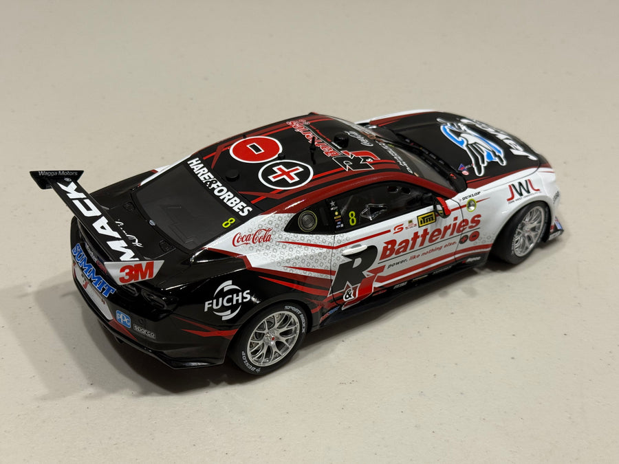 Andre Heimgartner - Brad Jones Racing R&J Batteries #8 Chevrolet Camaro ZL1 - 2024 Taupo Super400 Race 7 Winner - 1:18 Scale Diecast Model - AUTHENTIC COLLECTABLES