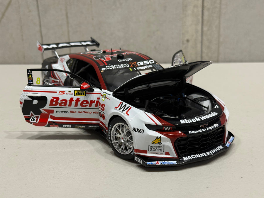 Andre Heimgartner - Brad Jones Racing R&J Batteries #8 Chevrolet Camaro ZL1 - 2024 Taupo Super400 Race 7 Winner - 1:18 Scale Diecast Model - AUTHENTIC COLLECTABLES