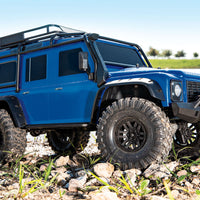 TRAXXAS TRX-4 LAND ROVER DEFENDER SCALE AND TRAIL CRAWLER BLUE - 1:10 SCALE