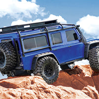 TRAXXAS TRX-4 LAND ROVER DEFENDER SCALE AND TRAIL CRAWLER BLUE - 1:10 SCALE