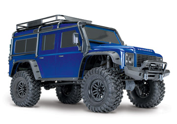 TRAXXAS TRX-4 LAND ROVER DEFENDER SCALE AND TRAIL CRAWLER BLUE - 1:10 SCALE