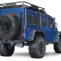 TRAXXAS TRX-4 LAND ROVER DEFENDER SCALE AND TRAIL CRAWLER BLUE - 1:10 SCALE