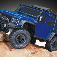 TRAXXAS TRX-4 LAND ROVER DEFENDER SCALE AND TRAIL CRAWLER BLUE - 1:10 SCALE