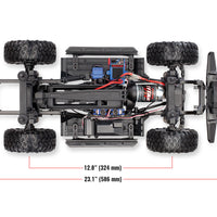 TRAXXAS TRX-4 LAND ROVER DEFENDER SCALE AND TRAIL CRAWLER BLUE - 1:10 SCALE