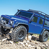 TRAXXAS TRX-4 LAND ROVER DEFENDER SCALE AND TRAIL CRAWLER BLUE - 1:10 SCALE